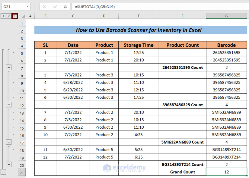 How to Use Barcode Scanner for Inventory in Excel
