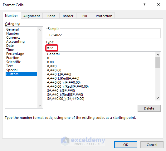Use of Format Cells Option to add 2 digits
