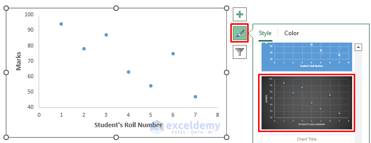 Add Vertical Line to Scatter Plot in Excel