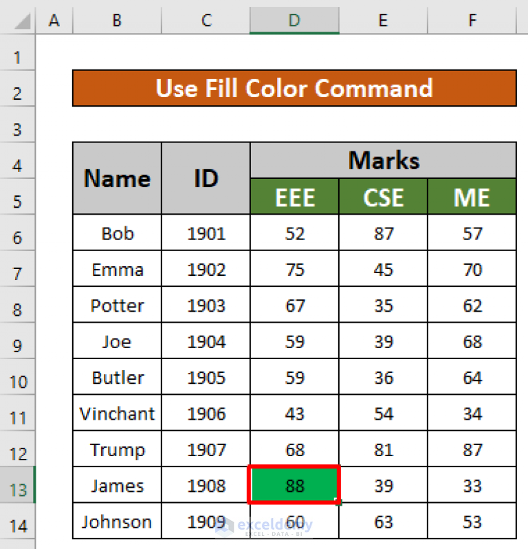 Fixed Background Color Not Changing In Excel 6 Solutions