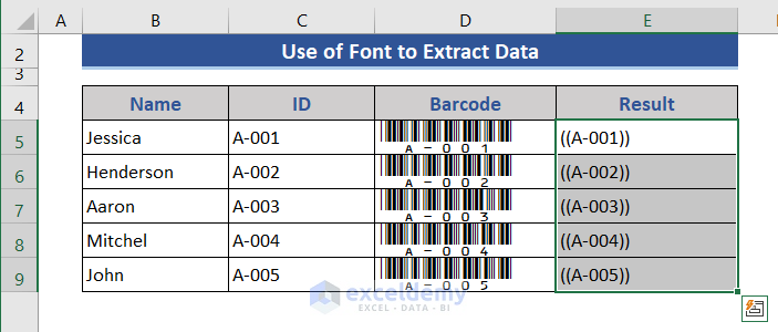 How to Use Barcode Scanner in Excel (2 Suitable Ways) - ExcelDemy