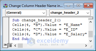 Change Column Header Name Based on Cell Property