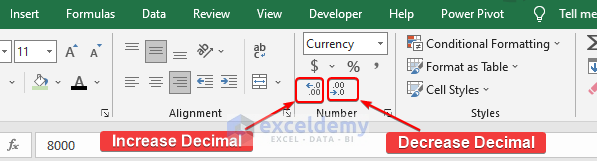 When Currency Format Is Not with 2 Decimal Places Automatically