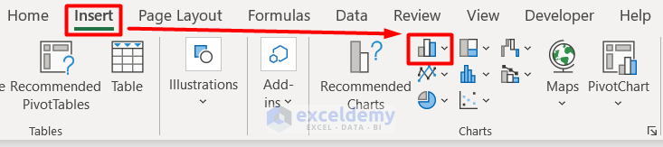 Excel Add Line to Bar Chart 