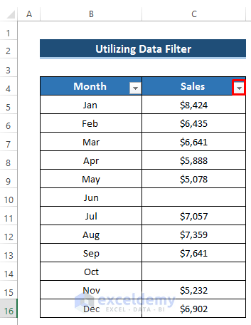 How to Hide Chart Series with No Data in Excel 
