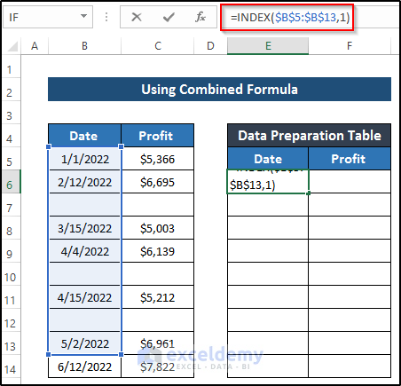 Excel Chart Ignore Blank Cells with Formulas