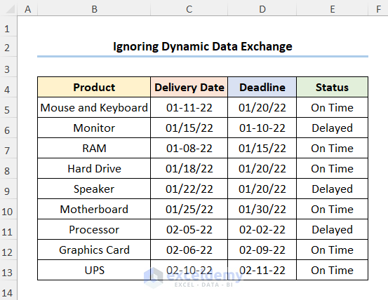 Excel File Opens Blank Grey Screen Fix with Uncheck Ignore Dynamic Data Exchange Option