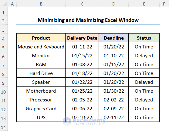 Excel File Opens Blank Grey Screen Fix with Minimizing and Maximizing Excel Window