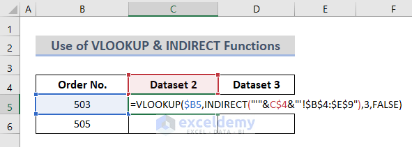 Insert Excel VLOOKUP & INDIRECT Functions for Mapping Data
