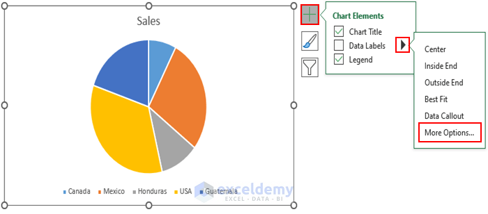 Excel Pie Chart Legend with Values 4
