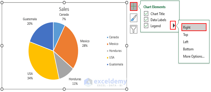 Excel Pie Chart Legend with Values 7