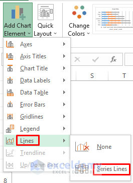 Excel Stacked Bar Chart with Line