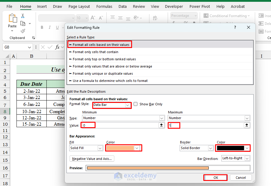Excel To Do List with Progress Tracker