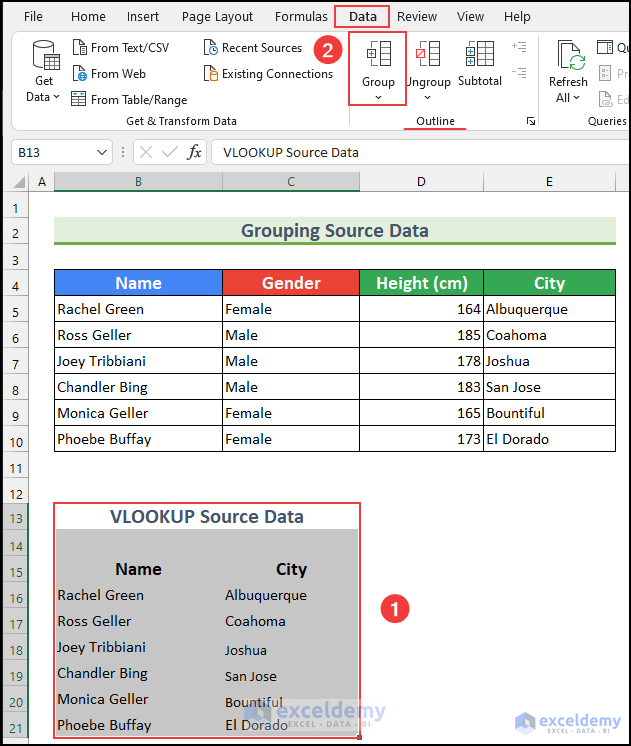 Hide VLOOKUP Source Data in Excel 11