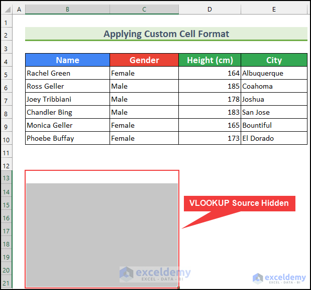 Hide VLOOKUP Source Data in Excel 7