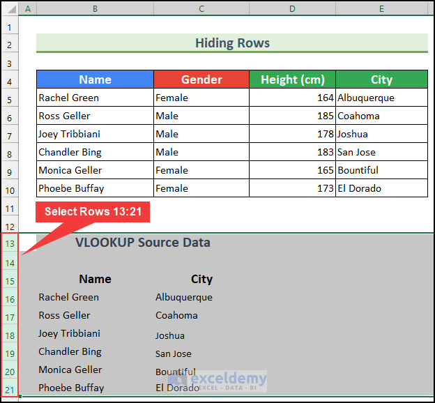 Hide VLOOKUP Source Data in Excel 8