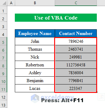 Excel VBA to Add Leading Zeros to Make 10 Digits