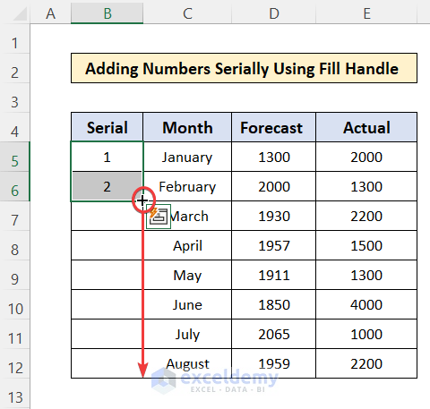 How to Add Numbers 1 2 3 in Excel