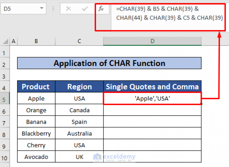 How To Add Single Quotes And Comma In Excel Formula 4 Ways 