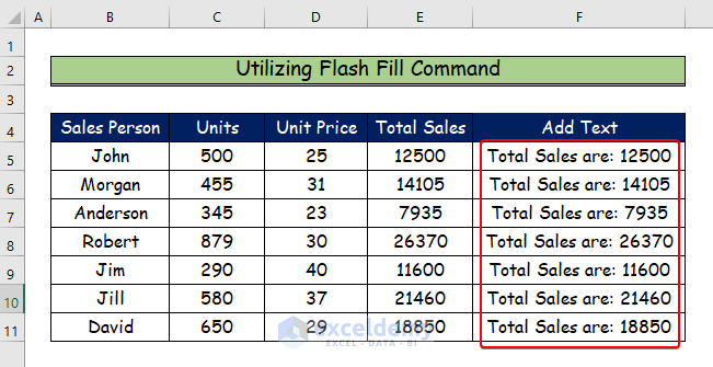 Handy Approaches to Add Text to Cell Value in Excel