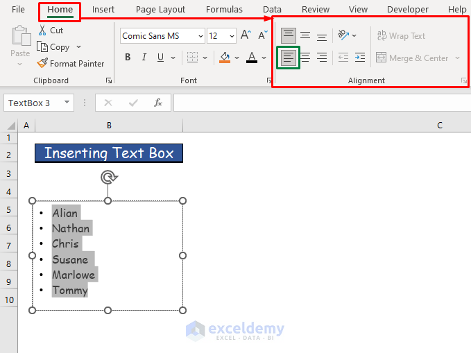 Handy Approaches to Align Bullet Points in Excel