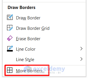 How to Format All Borders in Excel