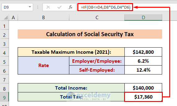 How to Calculate Social Security Tax in Excel