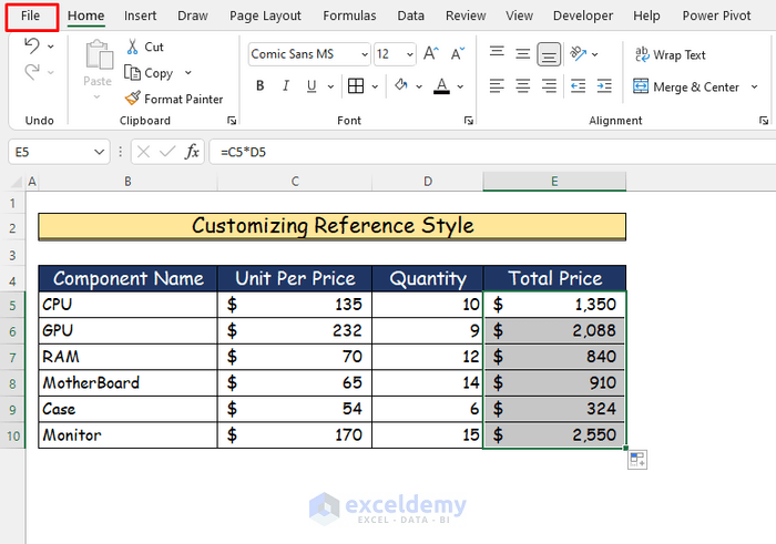 Easy Ways to Change Column Headings in Excel