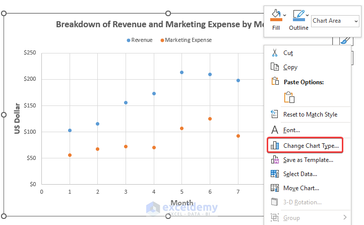 How to Connect Dots in Scatter Plot Excel Using Chart