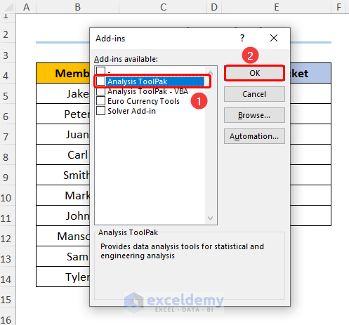 How to Create a Distribution Chart in Excel Using Data ToolPak 