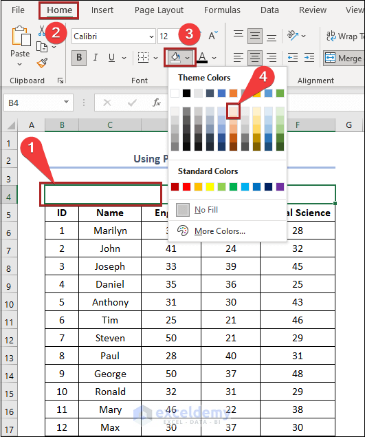 How to Create a Double Row Header in Excel Using Print Title Option