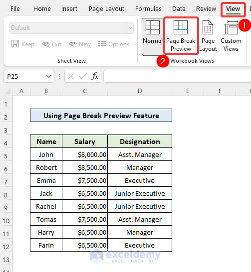 How to Grey Out Unused Cells in Excel