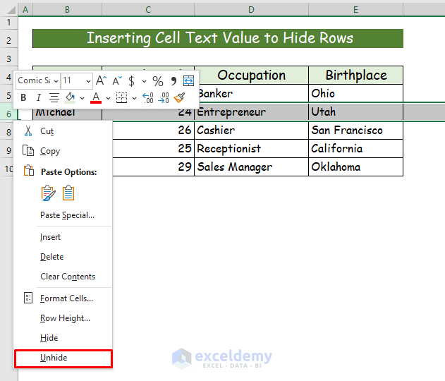 Handy Approaches to Hide Cells in Excel Until Data Entered