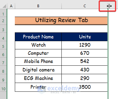 Handy Approaches to Hide Columns in Excel with Password