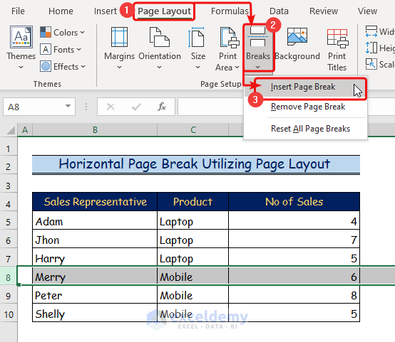 4 Handy Approaches Ways to Insert a Page Break in Excel