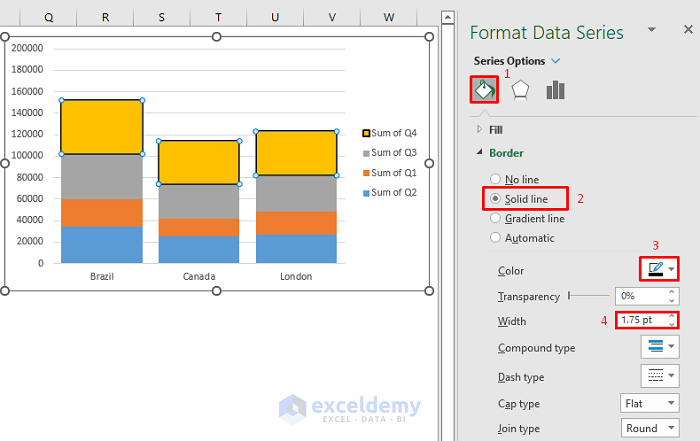 How to Insert a Stacked Column Pivot Chart in Excel