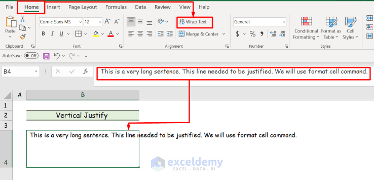 3 Handy Approaches to Justify Text in Excel