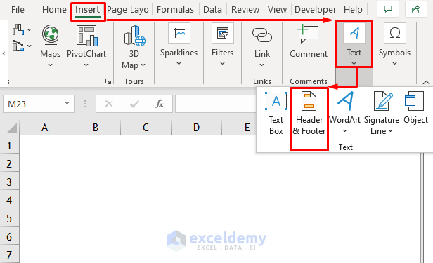 create a cover page in excel