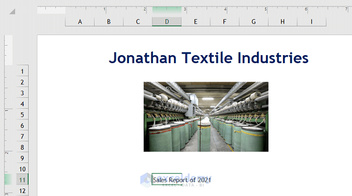 How to Make a Title Page in Excel