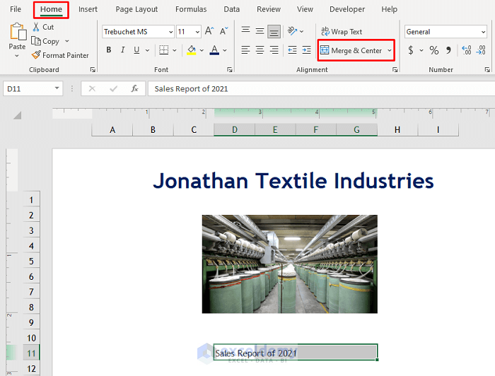 How to Make a Title Page in Excel