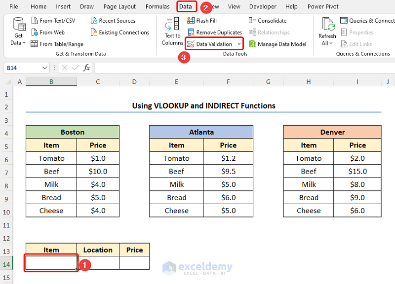How to Map Data in Excel Vlookup Using VLOOKUP and INDIRECT Functions