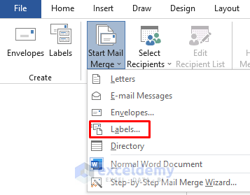 How to Print Labels from Excel in Word 