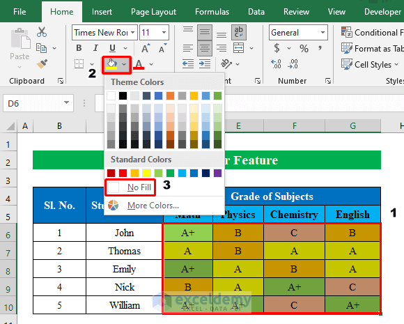How to Remove Background Color in Excel (5 Ways) - ExcelDemy