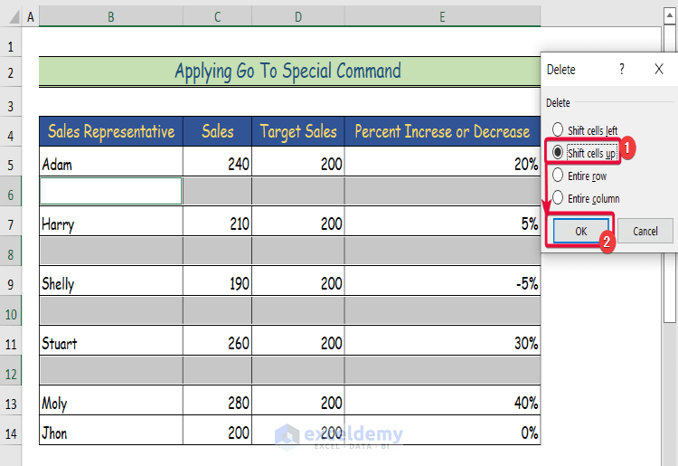 8 Handy Approaches to Remove Unused Cells in Excel