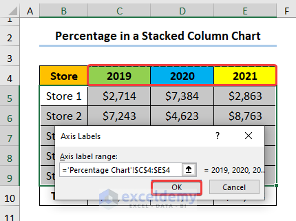 How to Show Percentage in Bar Chart in Excel Show Percentage