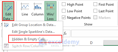 How to Use Win Loss Sparklines in Excel 6
