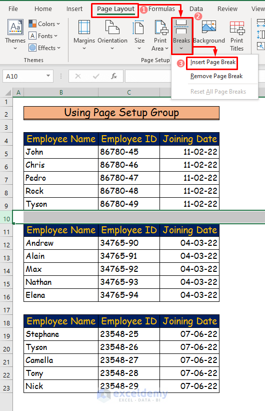 Suitable Solutions for the Page Break in Excel Not Working Error