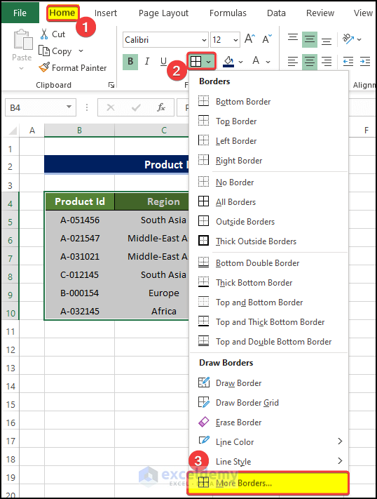 Change Default Gridline Color to solve if Some of Your Gridlines Not Showing in Excel