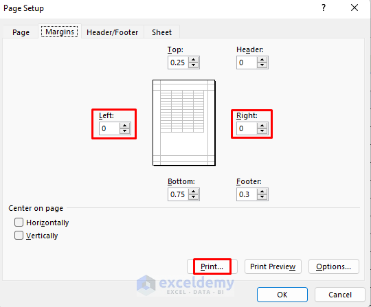change the printing scale so all columns will print on a single page