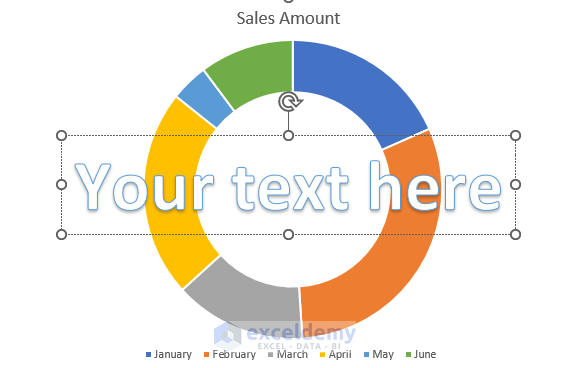 Step-by-Step Procedures to Create Curved Labels in Excel Doughnut Chart
